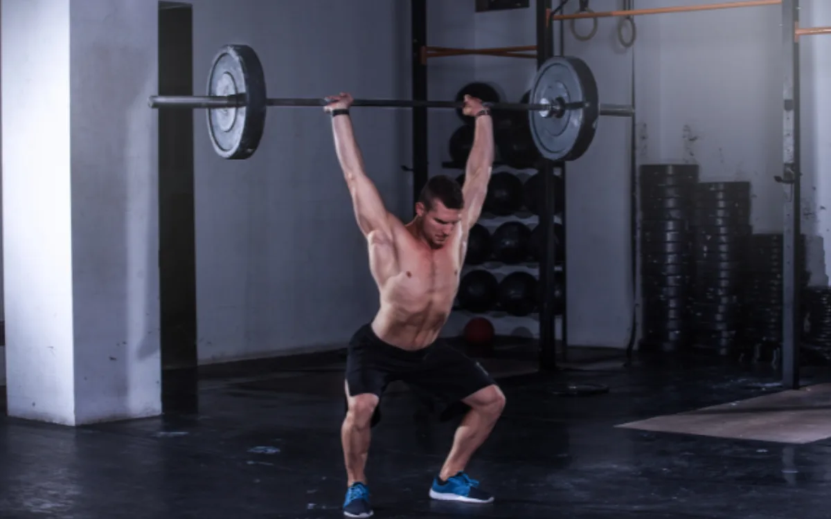Overhead squat assessment with joint angle tracking